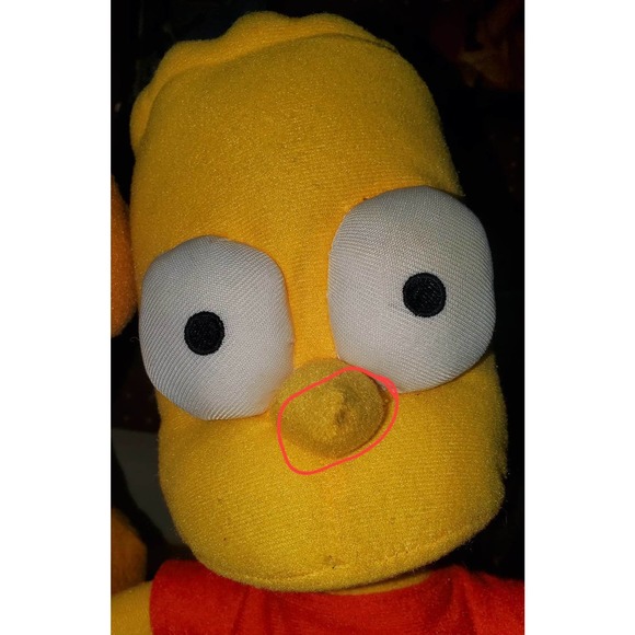 Universal Studios 2018 Simpsons 14" Plush Santa's Little Helper and Bart Simpson - Picture 4 of 7